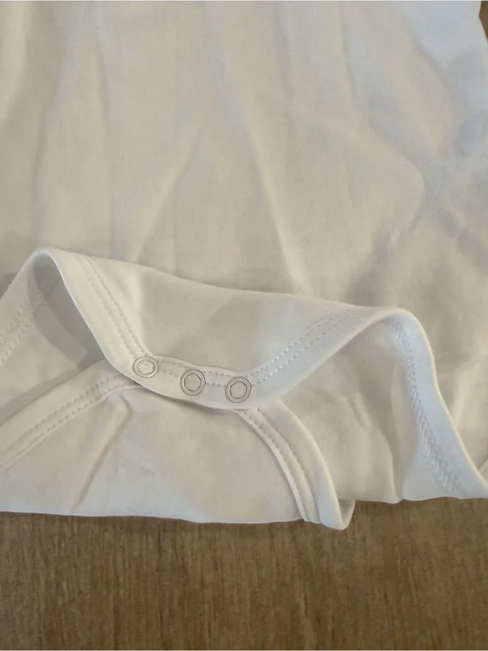 Babycottons White Pima Cotton Collared Bodysuit Bunny Logo Luxury Onesie 12M